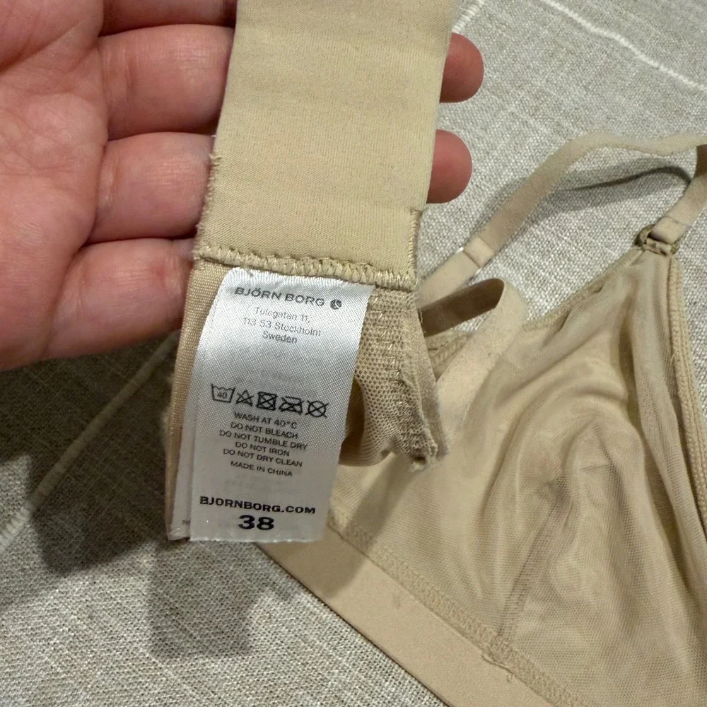 Bjorn Borg Bralette Bundle Black Beige 2PK Sleep Lounge Size 38
